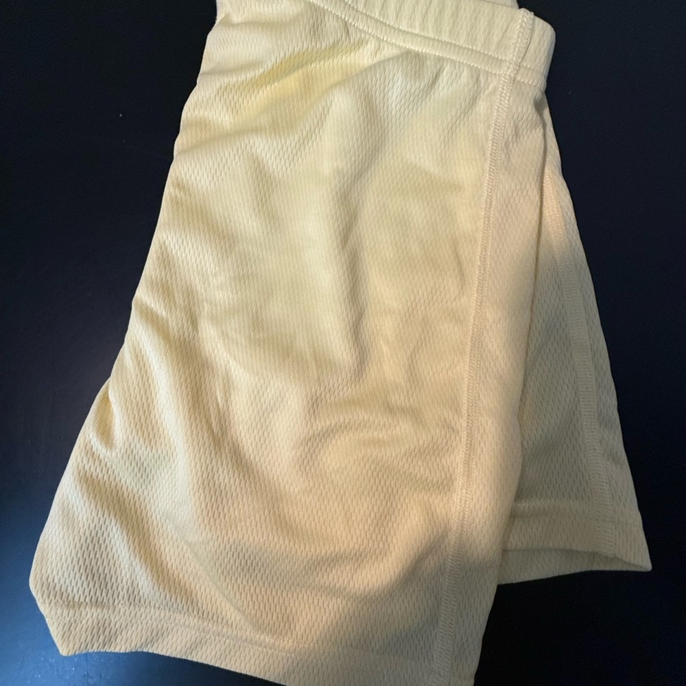 Adidas Light Yellow Athletic Shorts women’s Medium EUC
